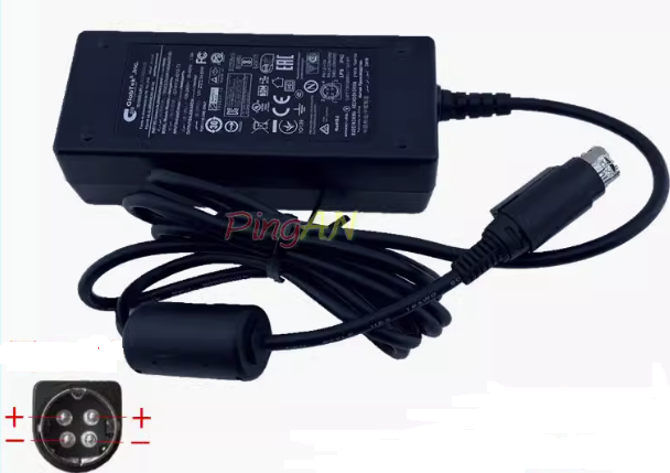 New GlobTek, Inc. 12V 5A GT-41132-6012-T3 4PIN ITE POWER SUPPLY